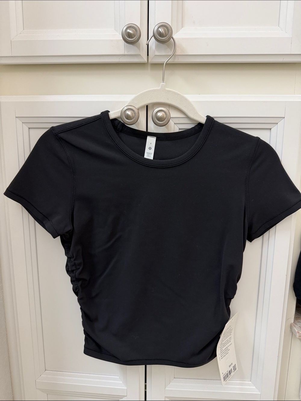 lululemon athletica Black Short Sleeve Crew Tee